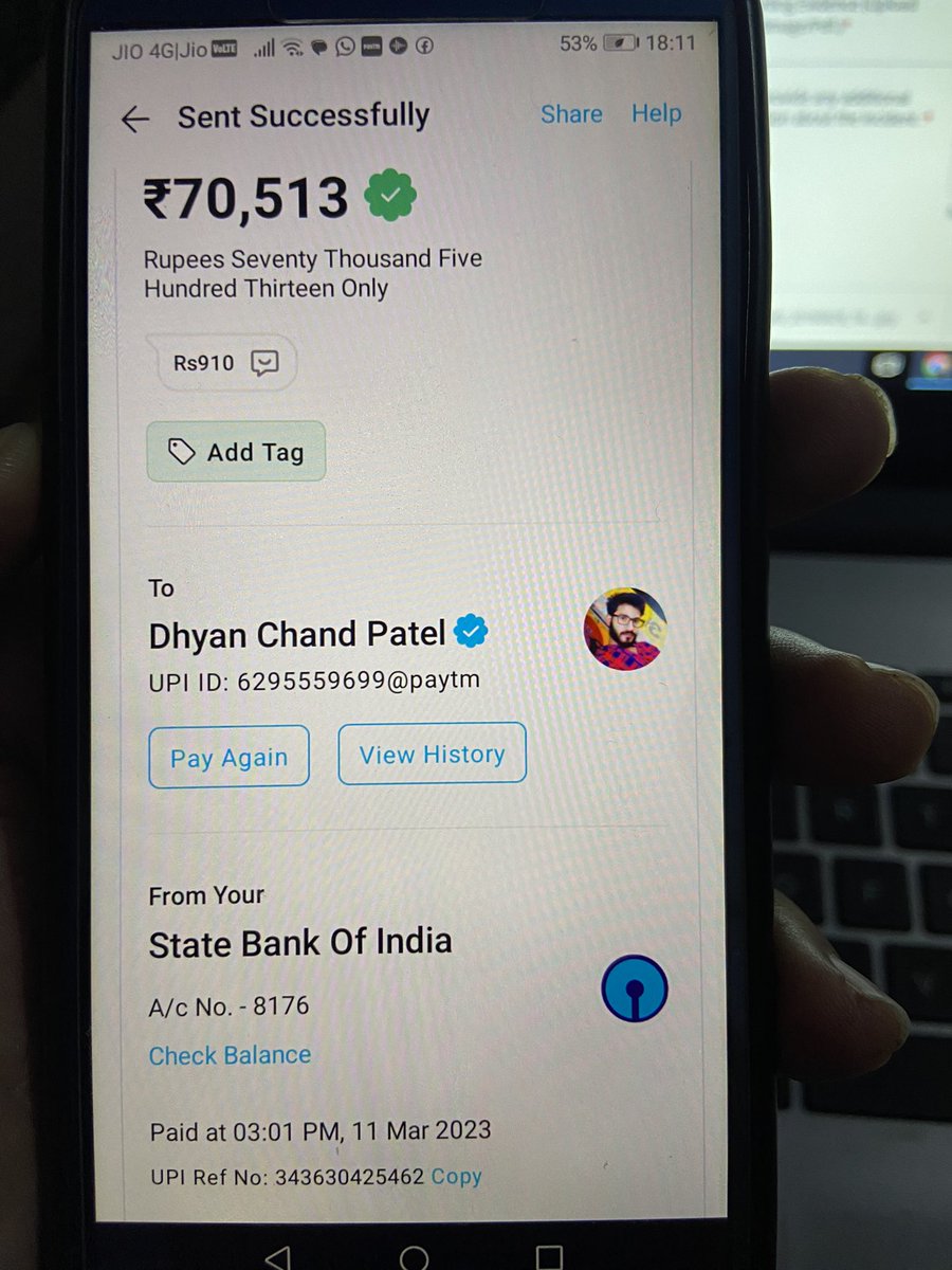 caajeet01's tweet photo. The money is used by scammers to place order on @Freecharge and i informed them too, but they didn’t take any action. Here are the details of fraud https://t.co/sbf7gecK7K