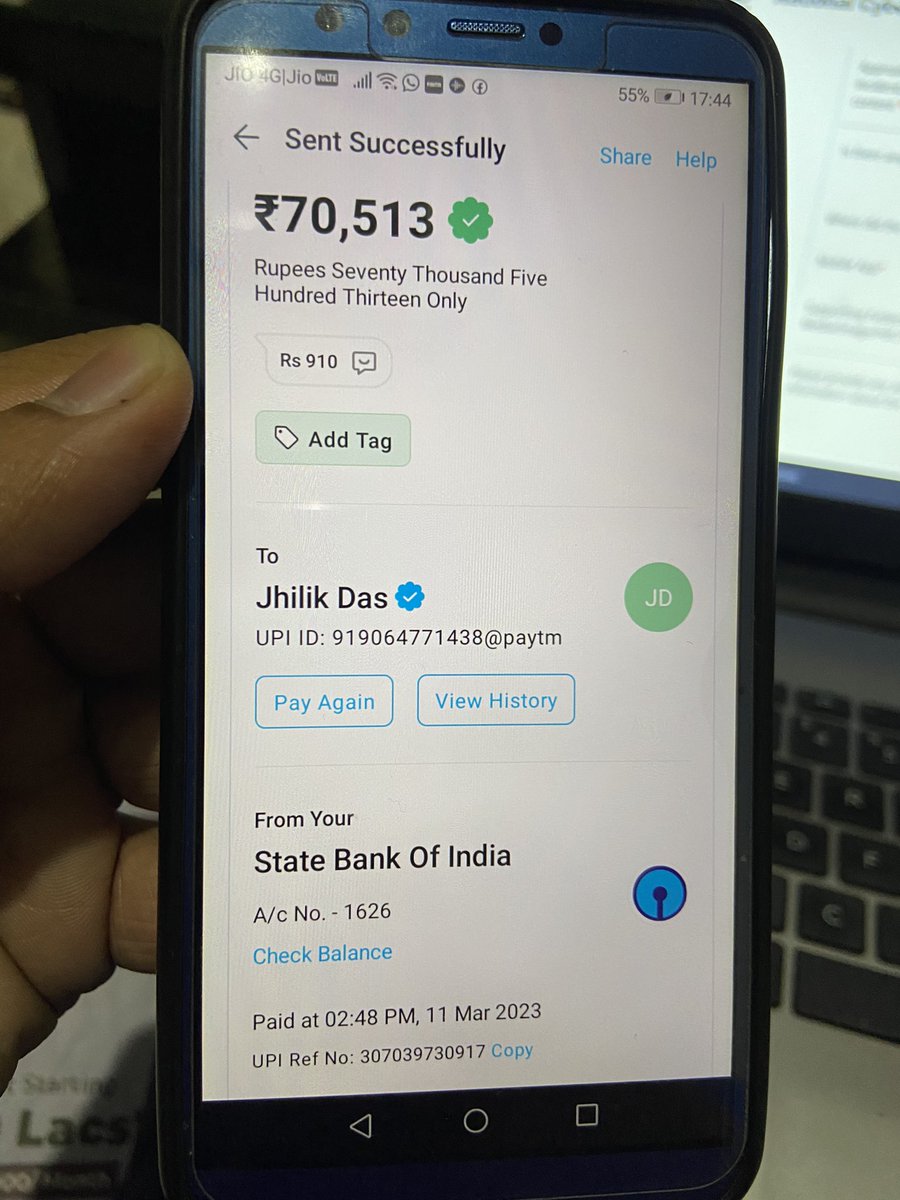 caajeet01's tweet photo. The money is used by scammers to place order on @Freecharge and i informed them too, but they didn’t take any action. Here are the details of fraud https://t.co/sbf7gecK7K
