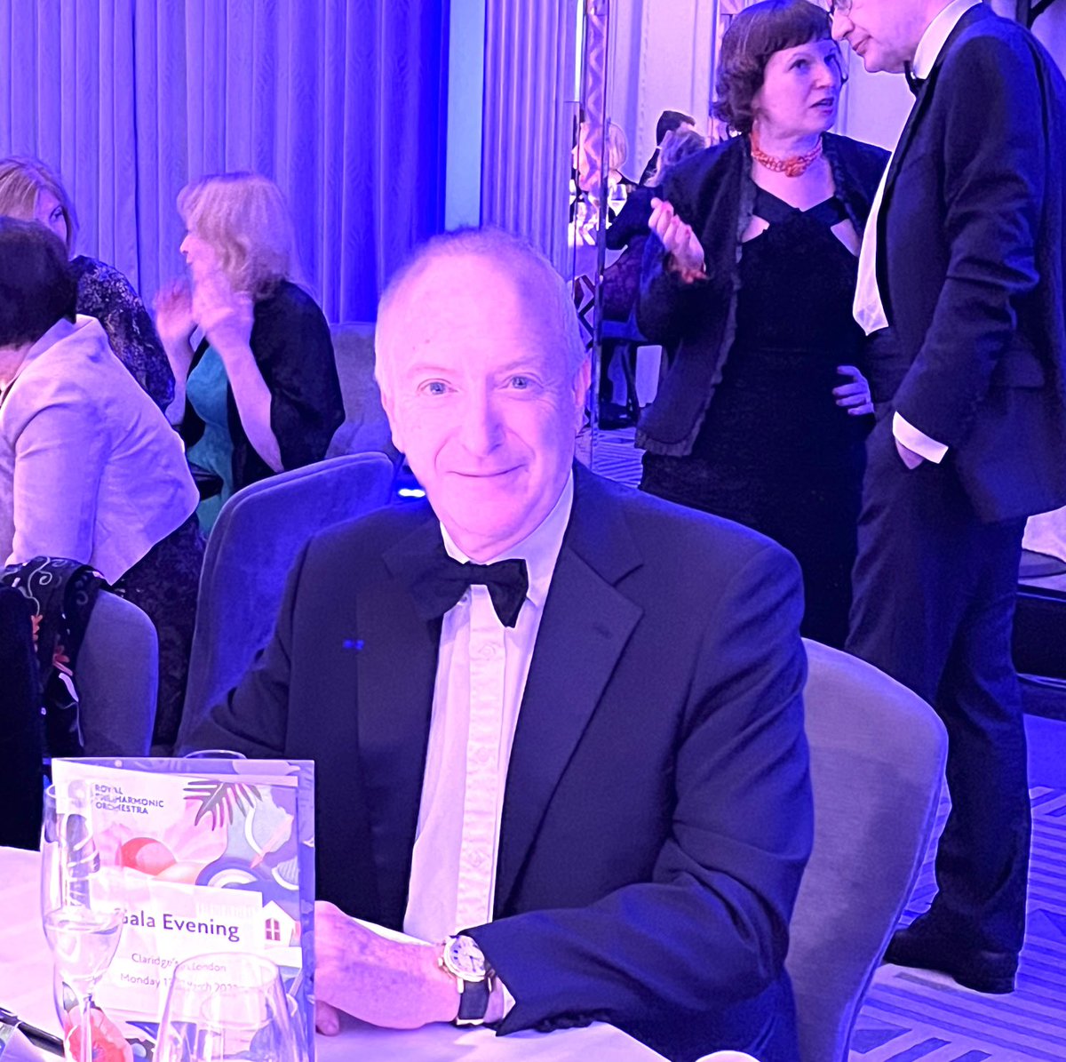 At the Royal Philharmonic Orchestra Gala last night at Claridges.