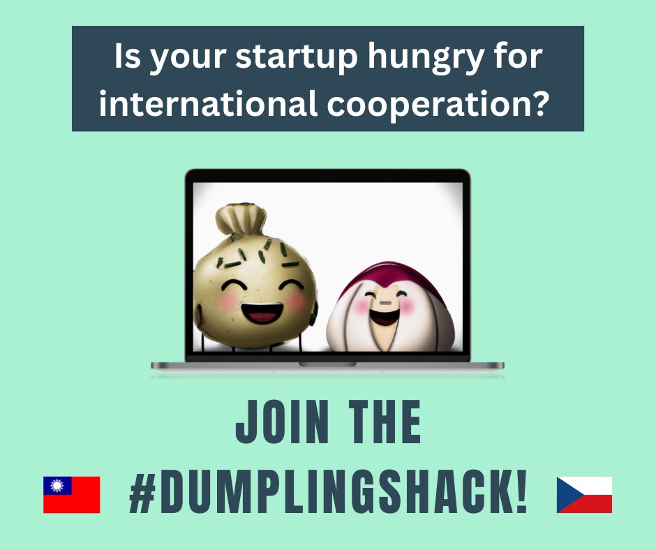 StartupEvaluat1's tweet photo. Call for #Taiwanese startups🇹🇼
Join our #DumplingsHack, International ideation for Czech and Taiwanese startups on March 25 – 26 in Taipei. Apply here 👉 https://t.co/Z3IUikdzKU
Hurry! The dumplings are almost well done🥟
The application deadline is March 21, 00:00 PM CST. https://t.co/fndb0BLyeO