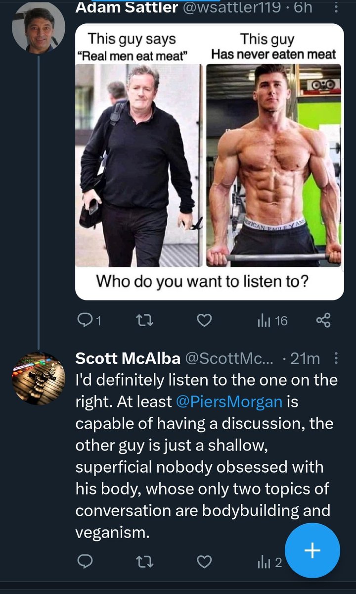 cosmos_mother's tweet photo. @ChaosReign1066 @Veganella_ @snarkfiend @NurseCanadian @curlyxvegan @Micah468420830 @vegandabcycle @HelenAthena3 @Pablolouis9 @MercyForAnimals He struggles to tell left from right, too. "Mensa member tho" 
🤣🤡 that's some funny sh*t RIGHT there, #Snortlaugh https://t.co/SpzXSw5qPY