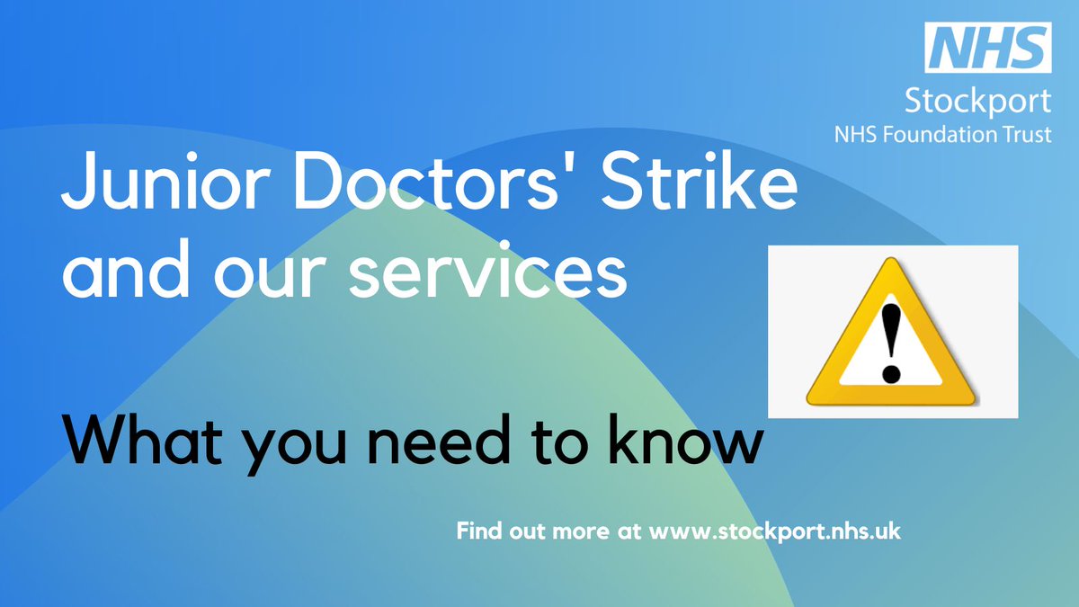 Stockport NHS FT on Twitter "Industrial action is taking place at