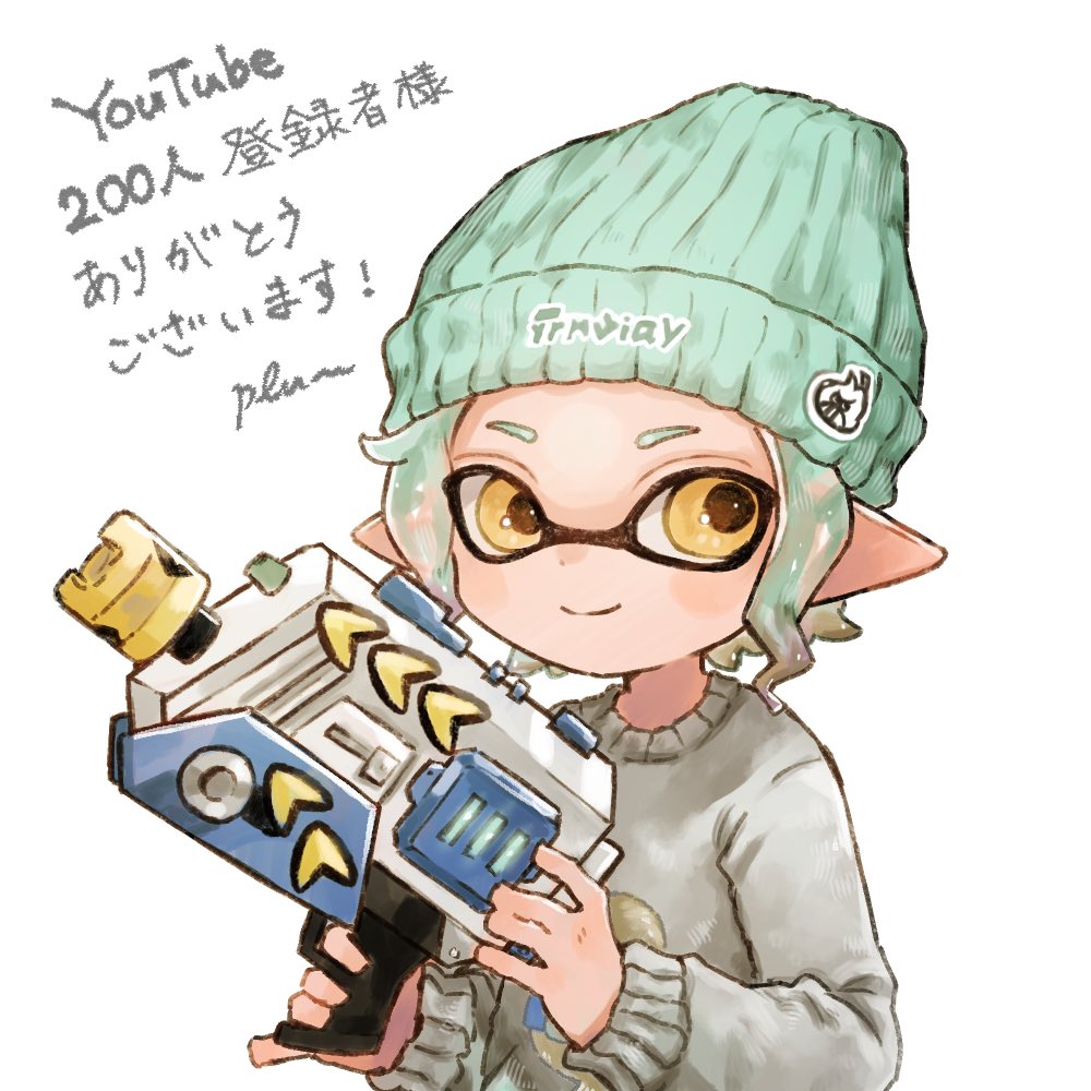 インクリング ,イカガール(スプラトゥーン) 「YouTube200人記念アイコン企画のイラストです素敵なイカちゃんお借りしまし」|ぷらむ🍑のイラスト