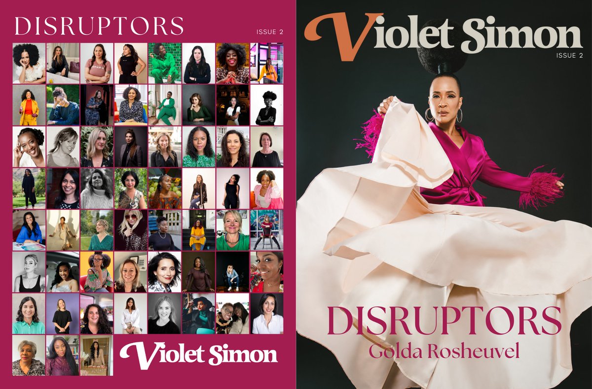 Delighted to be featured in the magazine-book series Disrupters by Violet Simon. "Disruptors series shines a light on stories of women from all walks of life going against the grain, challenging the status quo in their spheres of influence".  shorturl.at/oxBET