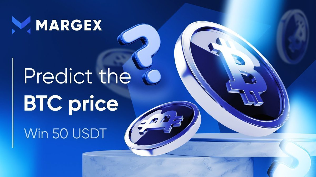 🔮Predict the opening price of $BTC on #Margex exchange for Wednesday #giveaway

🫡Rules:
✅Make only one guess until 8 PM UTC 
💬Comment the price guess under this tweet
⚠️Follow t.me/margex_official
🐦RT &amp; tag 3 friends

🤑The person with the closest guess wins 50 $USDT