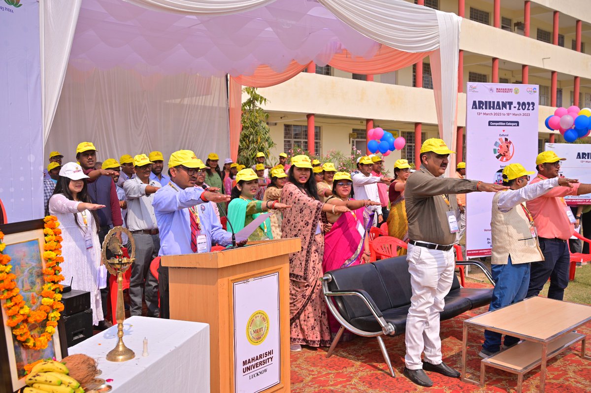 muitindia's tweet photo. Maharishi University of Information Technology has organized a grand Cultural-Sports-Literary fest, Arihant 2023 from 13th-18th March 2023 which took off Yesterday with the Inauguration ceremony with great fervour, and joy.
#Arihant2023 #MaharishiUniversity #MuitIndia https://t.co/mz7zyDio5b