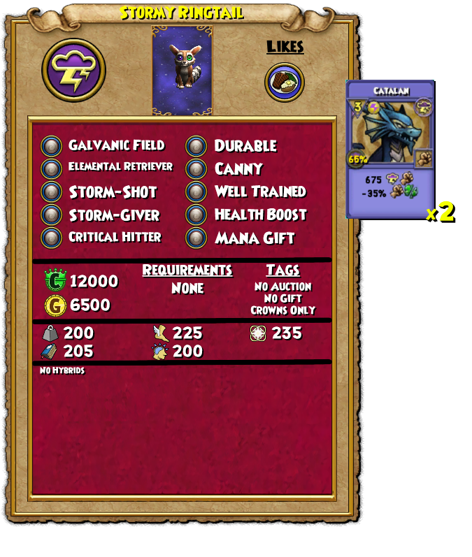 The Atmoplex on Twitter: "Night Mire Hoard Pack - Stormy Ringtail Pet:"