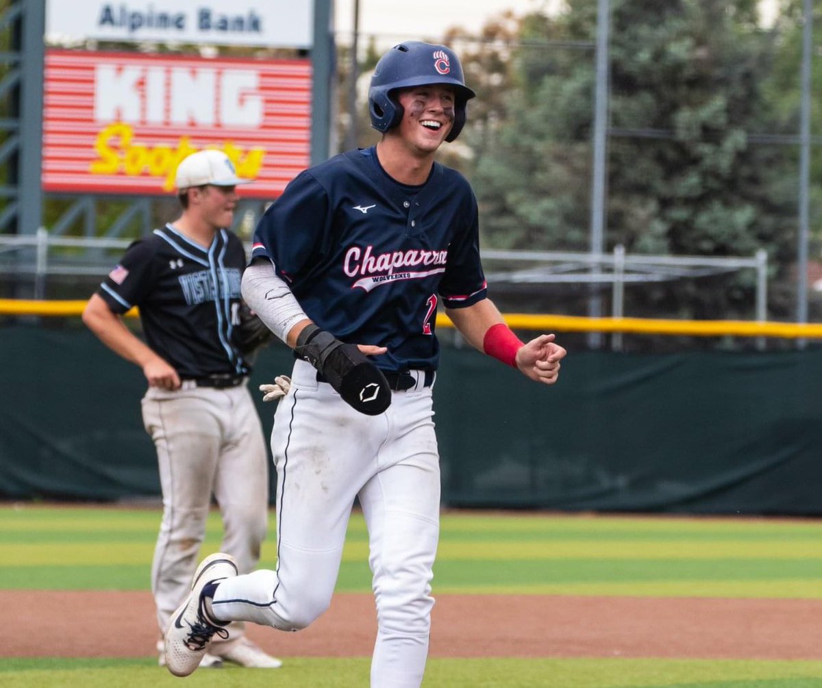 ChapBaseballCO's tweet photo. The Varsity dropped a tough one tonight to the Horizon Huskies, 16-6.  A 4th inning Grand Slam from @BrodySprinkle was the highlight, on a ball that was CRUSHED to left center. Quick turnaround for the Wolverines, with a 10AM MST first pitch at Greenway HS on Tuesday. https://t.co/Q8PgxKHLdT