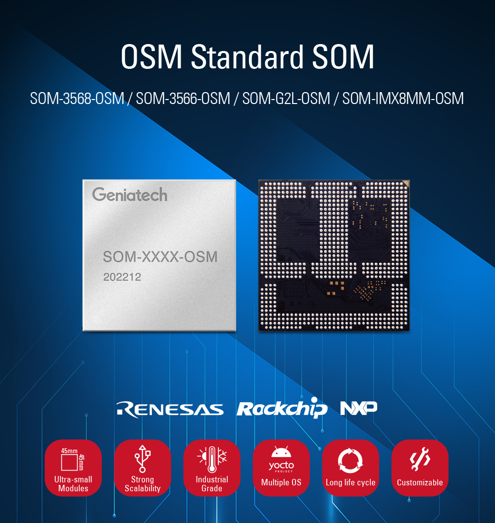geniatechglobal's tweet image. At #EW2023, check out #Geniatech SoM-3566-OSM, an #EmbeddedBoard developed with the latest #OSM standard from #SGeT. With a #Rockchip #RK3566 processor. Ideal for applications such as #IoTGateways #EdgeComputing #CommercialDisplays 

👉 More info: bit.ly/3zjmfJE