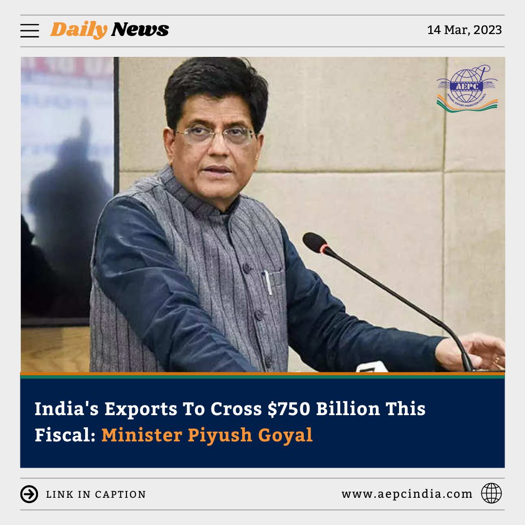 Apparel Export Promotion Council on Twitter "The country's goods and