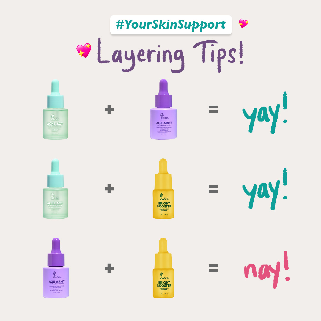 Layering tips buat JUJU Gang yang lagi pake serum #YourSkinSupport nihh💓🥰

Untuk hasil lebih maksimal perhatikan baik-baik yahh!! Semoga membantu JUJU Gang🫡