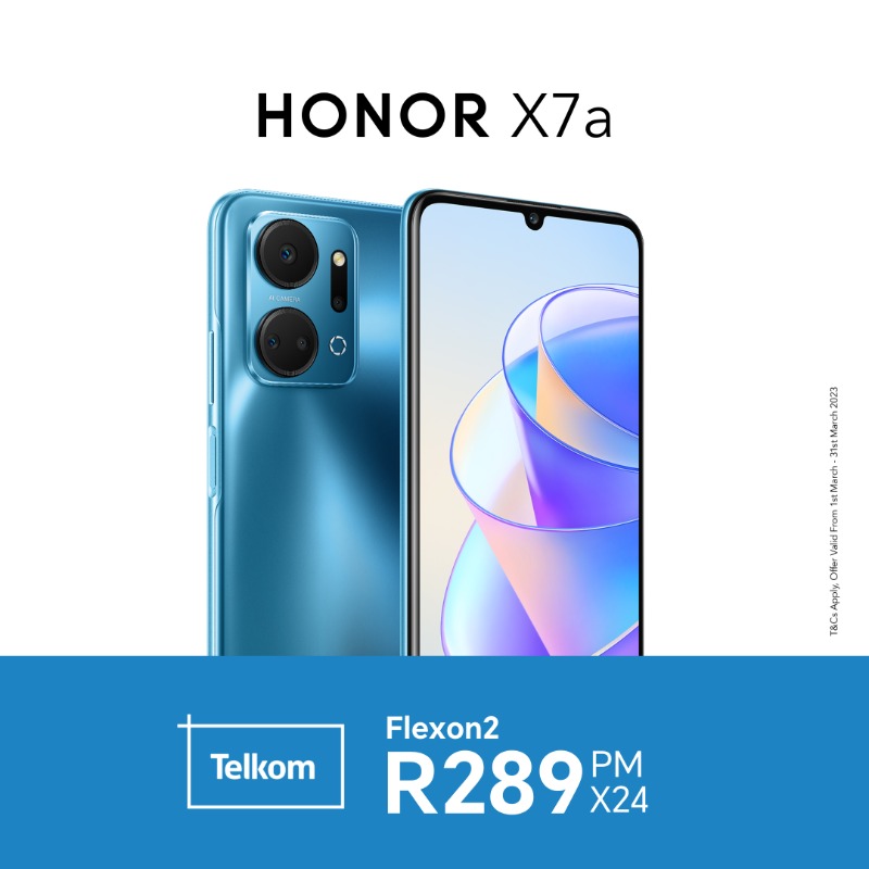 HonorAfrica's tweet photo. Upgrade to one of our HONOR X series deals and fleX on the socials! Shop online or visit your nearest Telkom store. #HONORFlex

RT, tag a friend and #HONORFlex #HONORXseries. Stand a chance to win R1500 shopping voucher. Closes 15.03.2023.