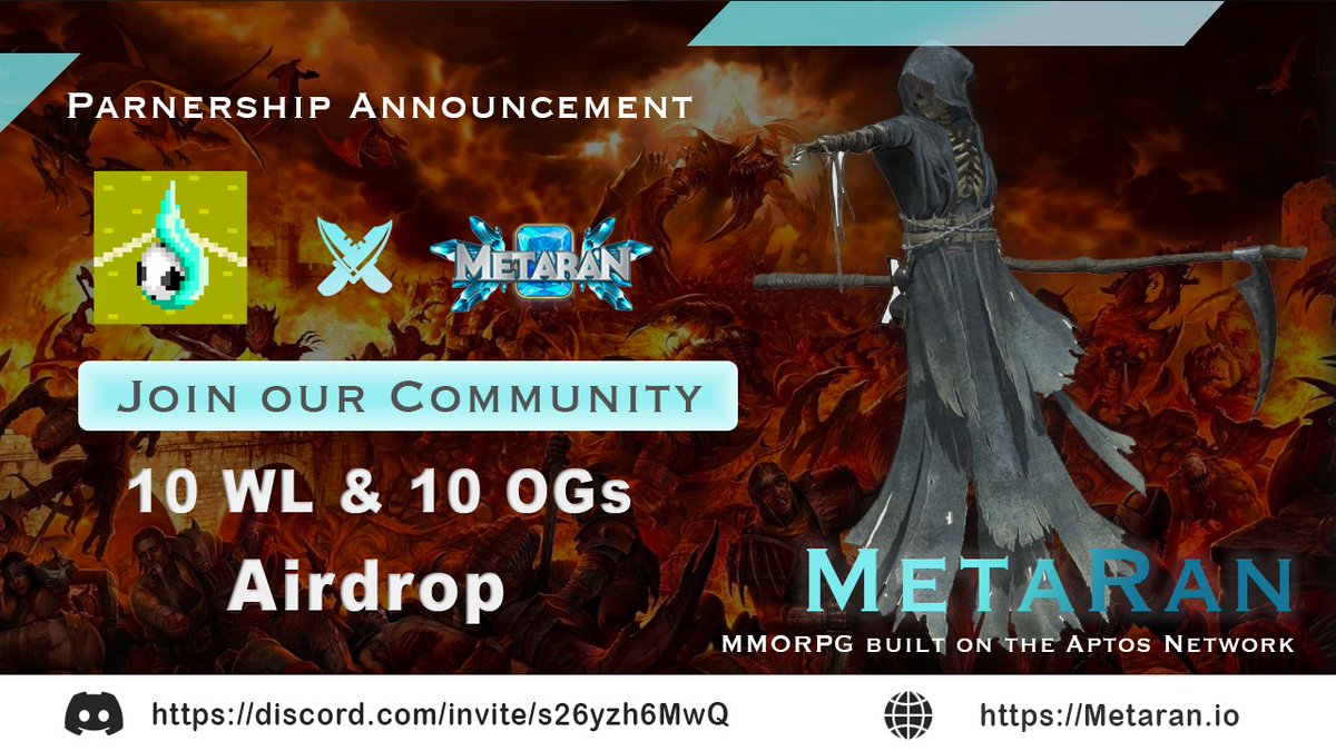 Amazing to partner with @SuiSoccer 🤖
 
🚀10 OG from <a href="/Meta__Ran/">MetaRan</a> &amp; 10 WL from @SuiSoccer

1. Follow <a href="/Meta__Ran/">MetaRan</a> &amp; @SuiSoccer 
2. Like &amp; Retweet
3. Tag 3 friends
4. Join: discord.com/invite/s26yzh6… &amp; discord.gg/wjVmTRtKyG

#Aptos #Sui #NFT #DeFi #AptosLaunch #suilaunch