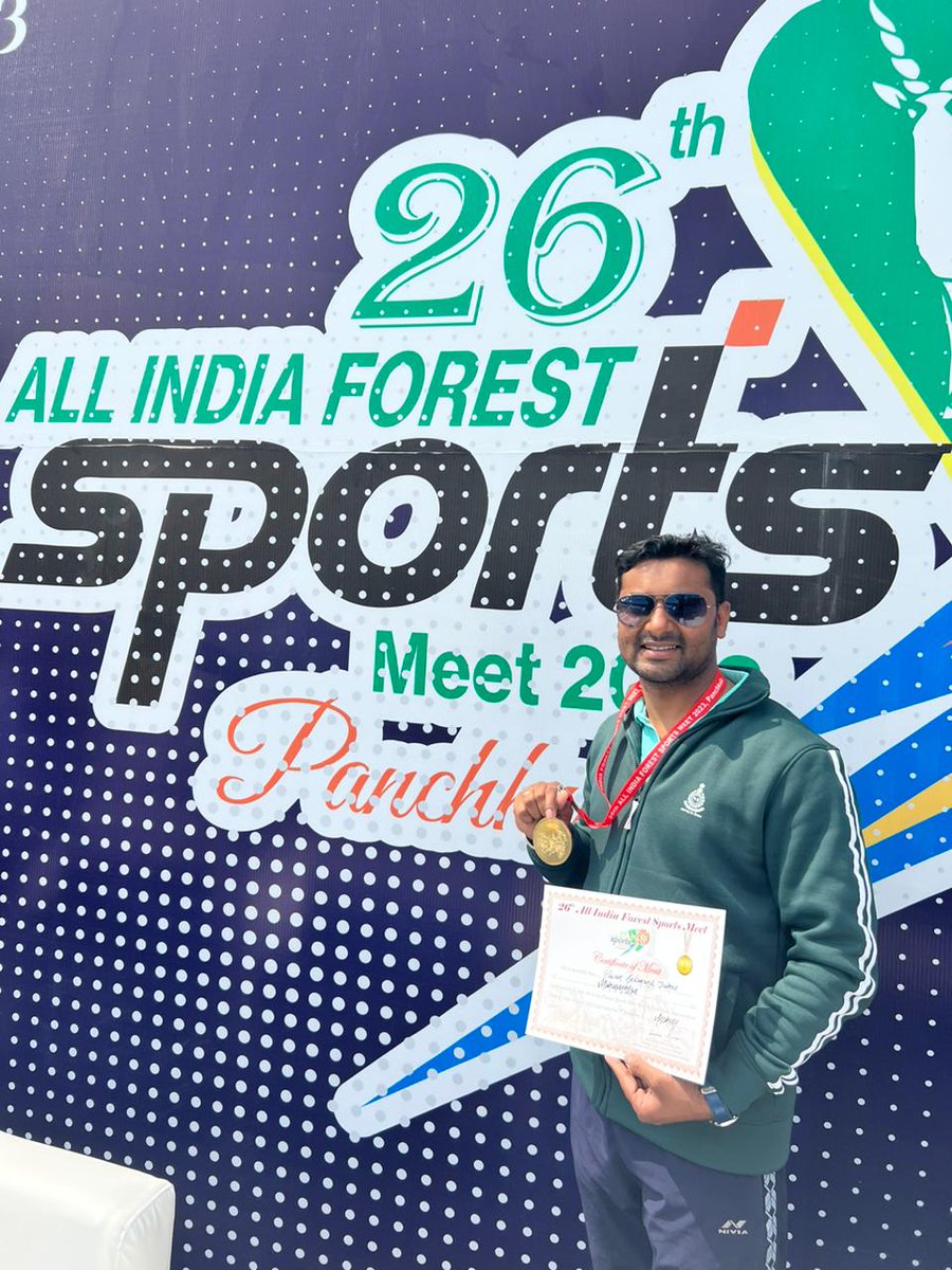 magical_melghat's tweet photo. #26thAllIndiaForestSportsMeet23 at Haryana,9-14 March23 Our star archer,RFO Katepurna WL Sanctuary @PawanJadhao19 won Gold in Archery🎯 &amp; Forest Guard,Sipna WLD  #VinitaKhawas won Silver in Walking 800mt 🏃🏻‍♀️
Congratulations to the winners
A proud moment for  #MelghatTigerReserve https://t.co/i8i6E6E69a