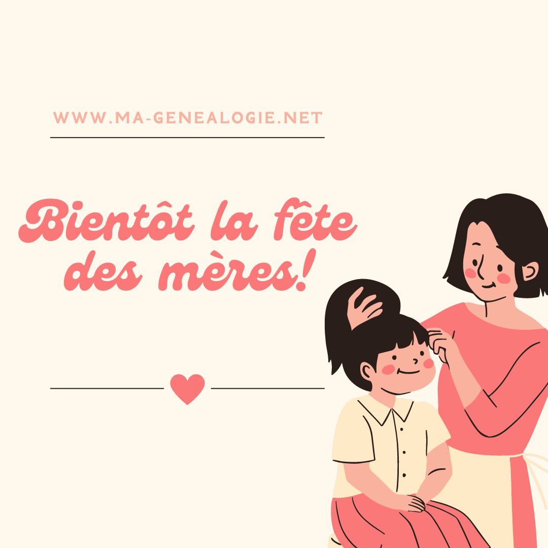 MaGenealogieNet's tweet photo. La #fêtedesmères approche! 
Un #cadeau généalogique peut être une #bonneidée !
Une lignée, un #arbre ascendant: ça change des colliers de pâtes! https://t.co/k30HdW6HjE