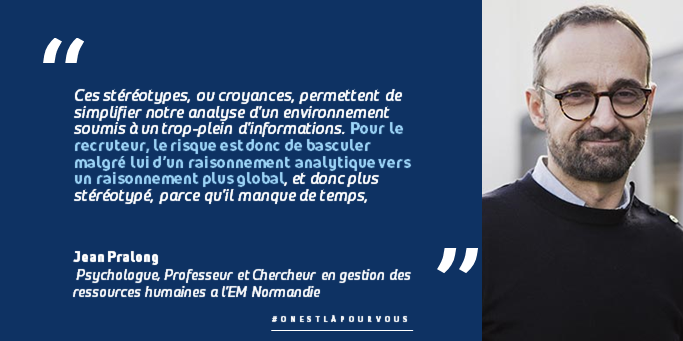 FTravail_BFC's tweet photo. CV : en finir avec les stéréotypes. Qui se cache derrière une candidature ? Quel potentiel privilégier ? Quelle fiabilité y accorder ? Réponse avec Jean Pralong, psychologue, professeur et chercheur en gestion des ressources humaines . 👉https://t.co/iMtvkDHF5z #recrutement https://t.co/wI7TfQ2R3J