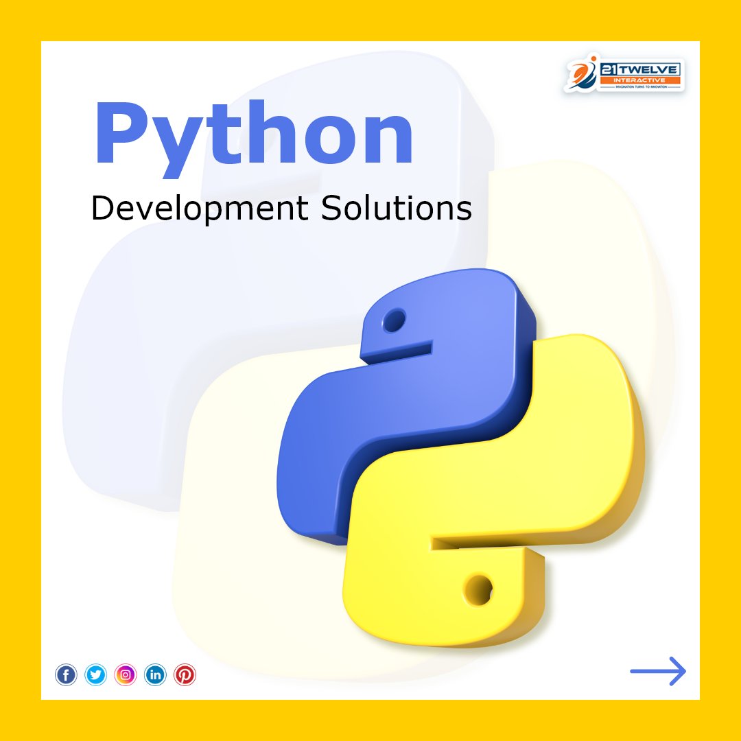 21twelveI's tweet image. Looking for a reliable and efficient Python development solution?
👇Feel free to contact us👇
📧 info@21twelveinteractive.com
#hirepythondevelopers #pythondevelopers #pythondevelopment #pythondeveloper #pythonexperts #python #pythondevelopmentcompany #21twelveinteractive