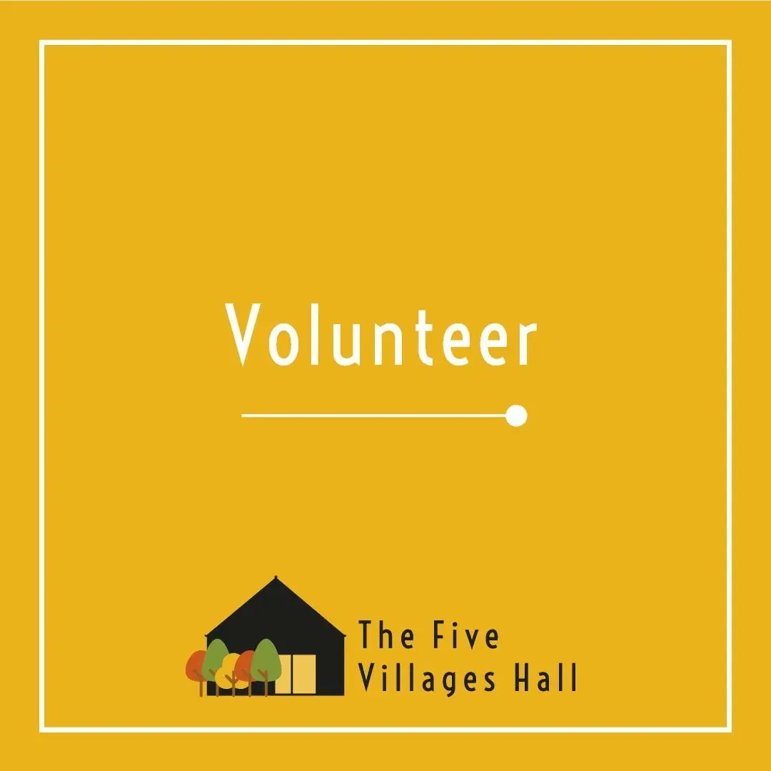 The Five Villages Hall is in need of a Digital &amp; Social Media Volunteer to help oversee their Facebook, Instagram &amp; Twitter accounts.

If you're interested please send an email to:
📧 enquiries@thefivevillageshall.org.uk