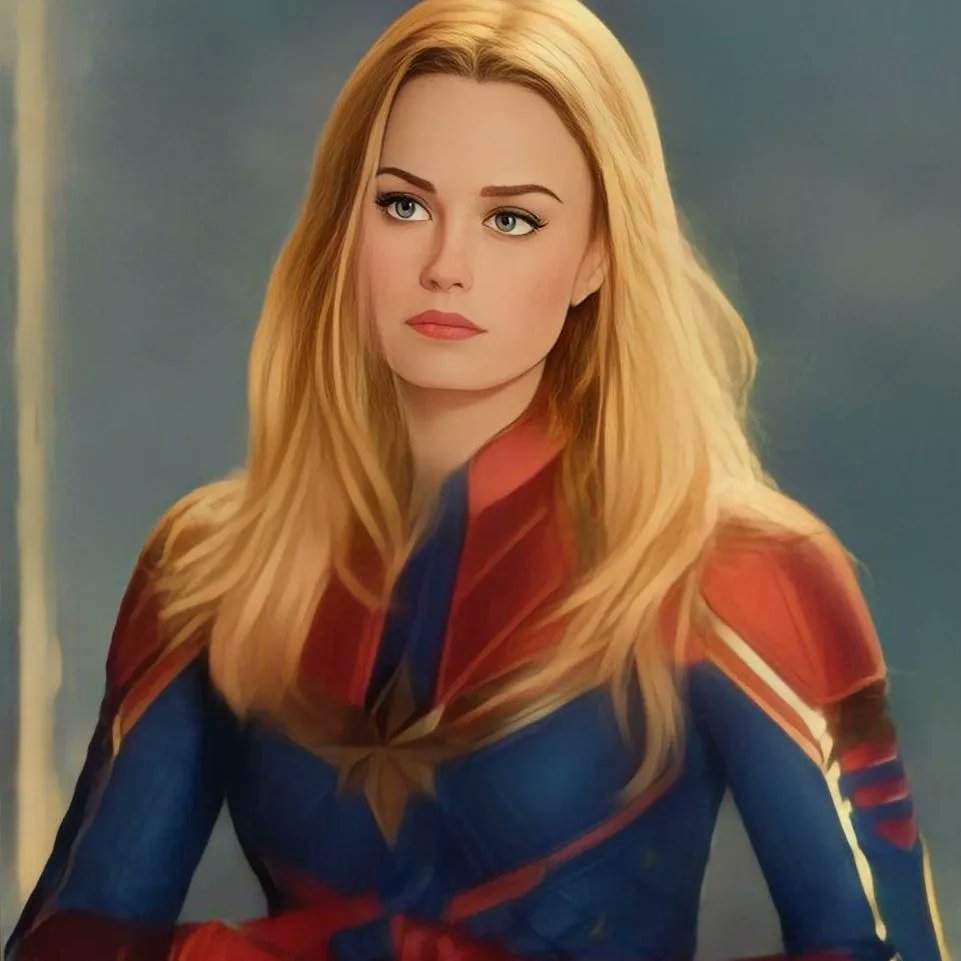 Theman1Prince's tweet photo. Brie larson captain marvel AI fanart 

#brielarson #scarlettjohansson #avengers #marvel #captainmarvel #elizabetholsen #galgadot #alexandradaddario #chrisevans #margotrobbie #jenniferlawrence #mcu #avengersendgame https://t.co/7dR0a0lyr8