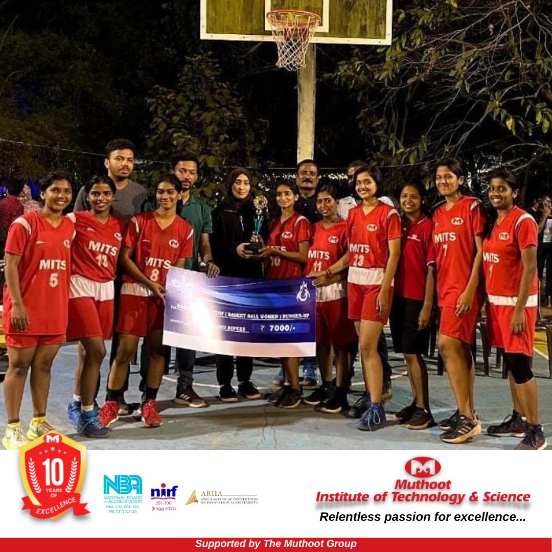 MITSKochi's tweet photo. Runner up in the NIT Basketball Tournament..
#Mits #MitsKochi #TheMuthootGroup #Basketball #NIT #Kerala https://t.co/2GHzS9Fy81