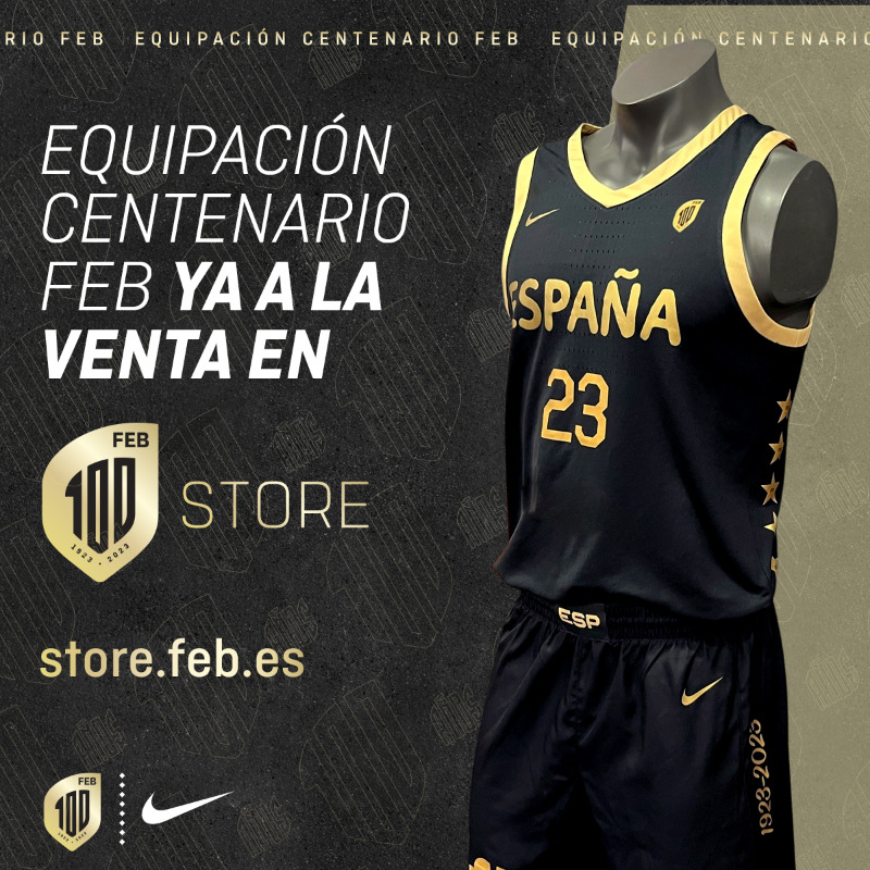 BaloncestoESP's tweet photo. 🚨 OFICIAL | A la venta la equipación del Centenario #FEB.

⭐ Para la historia ⭐

@nike | #LaFamilia #SomosEquipo