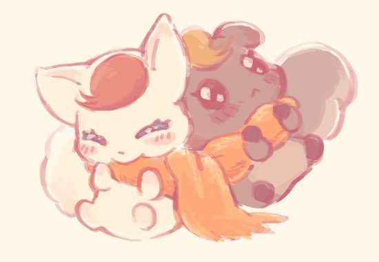 モフモフの絵 