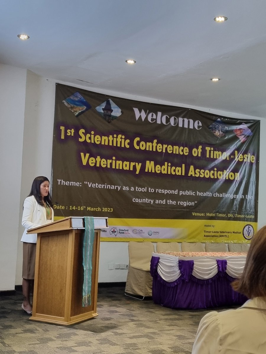 Great to be attending the 1st Veterinary Confernce of Timor Leste. Looking forward to hearing updates from the pacific