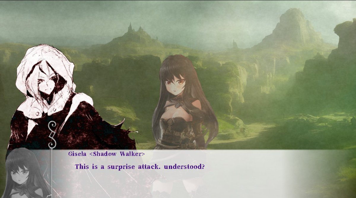 ConflictEdge's tweet image. Today, I made a standing picture of Gisela &lt;Shadow Walker&gt; who appears in the past scenario "Former Lover".
#RenPy #rpg #steam #visualnovel
#gamedev #indiedev #IndieGameDev #indiegame
#gamedevelopment #indiedeveloper