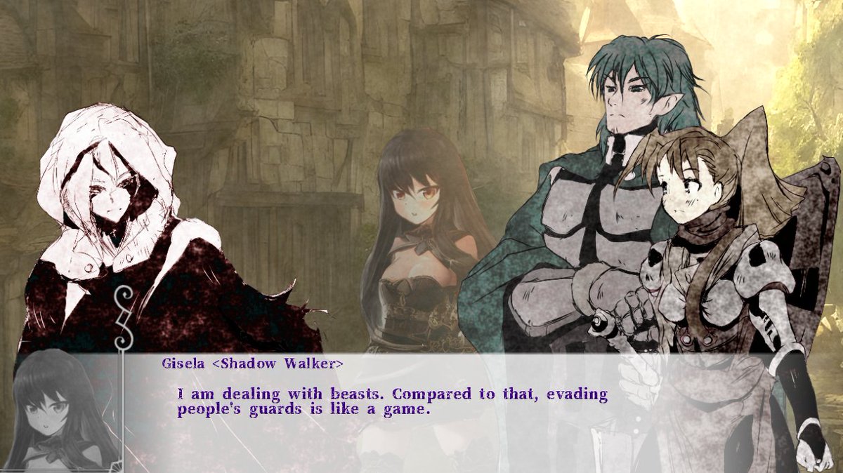 ConflictEdge's tweet image. Today, I made a standing picture of Gisela &lt;Shadow Walker&gt; who appears in the past scenario "Former Lover".
#RenPy #rpg #steam #visualnovel
#gamedev #indiedev #IndieGameDev #indiegame
#gamedevelopment #indiedeveloper