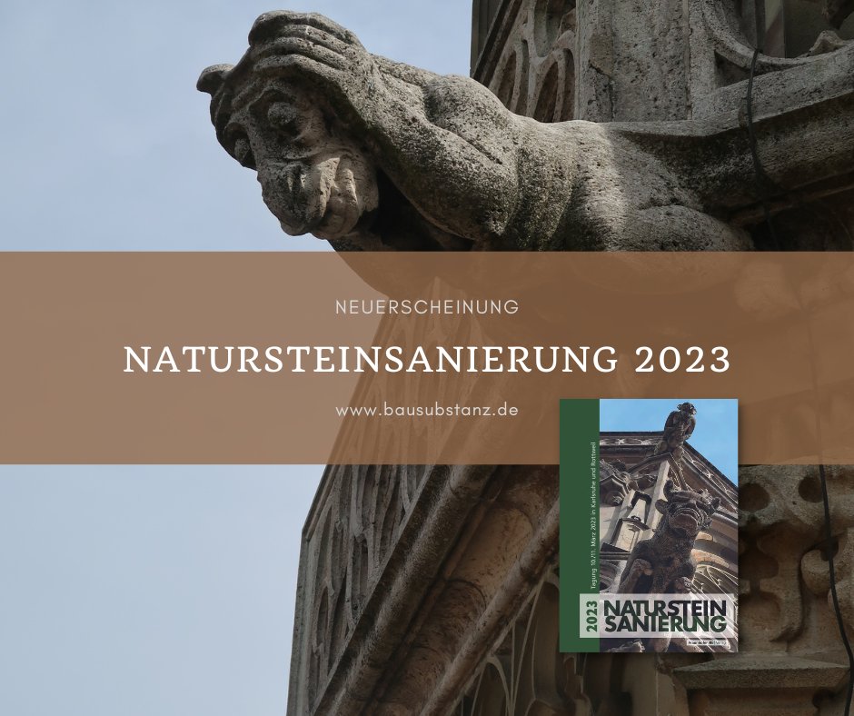 Vergangenen Freitag fand die 28. Fachtagung »Natursteinsanierung« in Karlsruhe. Über 300 Teilnehmer:innen und spannende Vorträge! Der Tagungsband ist ab sofort im Fraunhofer IRB Verlag erhältlich!
bausubstanz.de/aktuelles/Neue…

#FraunhoferIRB #FraunhoferIRBVerlag #Naturstein #Sanierung