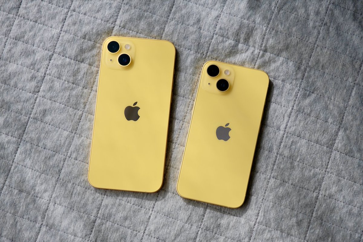 iPhone 14イエロー。 背面はかわいくて、 側面はゴージャス！ きょう 