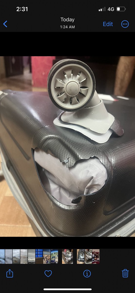 explorer_vicky's tweet photo. @AirFranceIN @airfrance @AirFranceUS 
Baggage destroyed in Air France flight from Paris. Claim request C-6117643 on 11th march night .Airport staff Harpreet/Lakhwinder directing to claims dept . Claims dept advising 10 days SLA.What is expected ??
#moca_goi @dgca @JM_Scindia https://t.co/weR1hZ8n4I