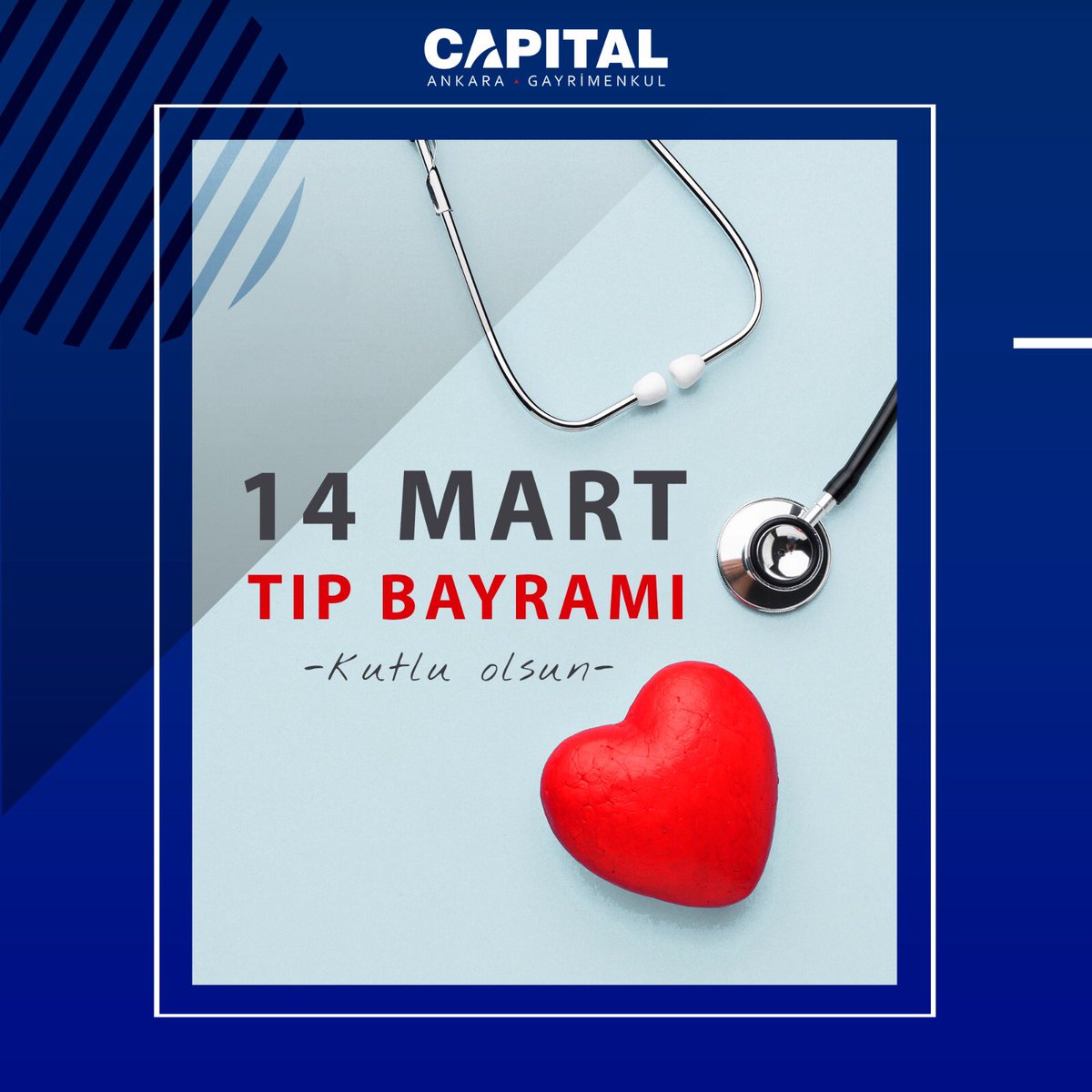 ankara_capital's tweet photo. 14 Mart Tıp Bayramı kutlu olsun… 🩺 

#14marttıpbayramı #TIPBAYRAMI https://t.co/GS4xspZaQc