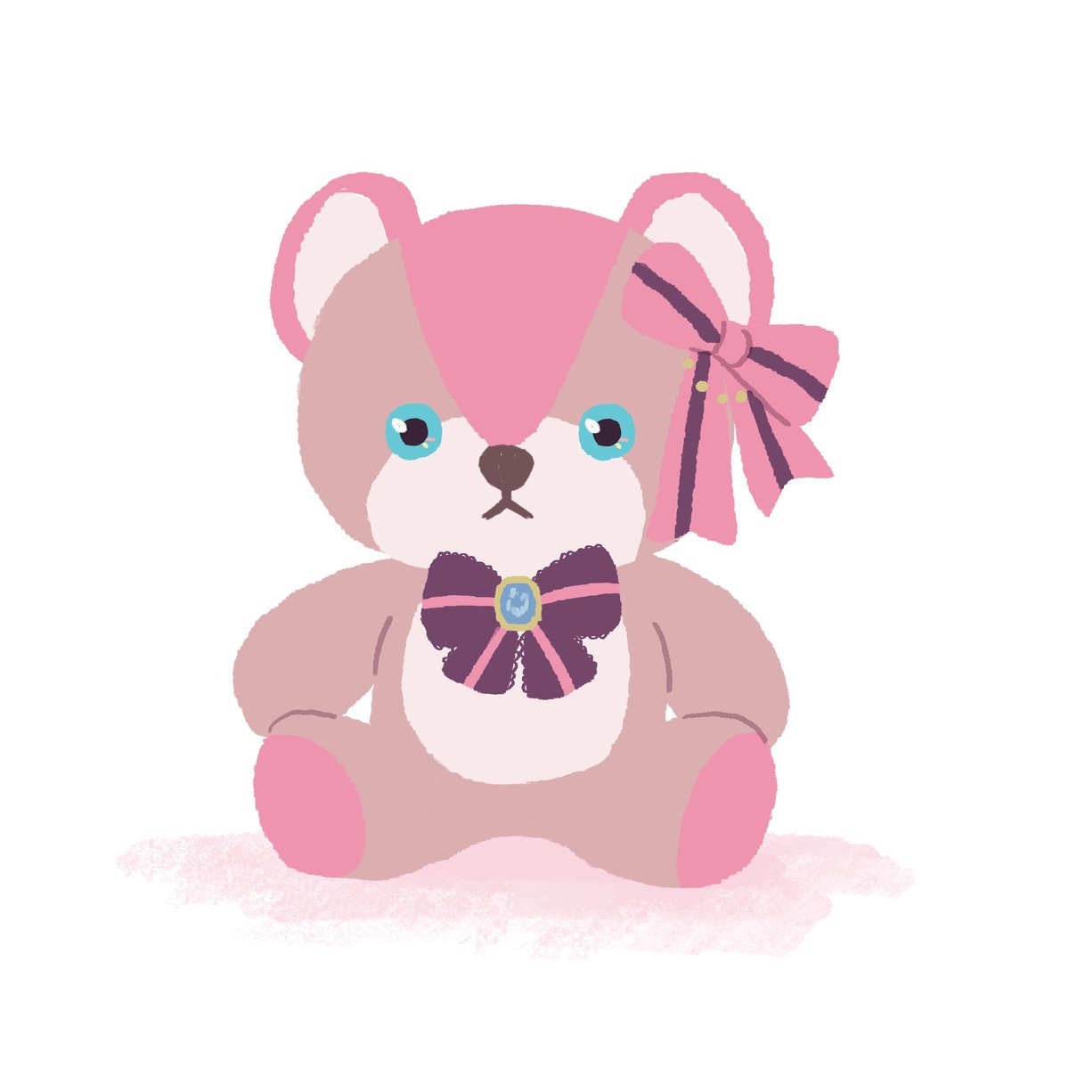 teddy bear stuffed toy stuffed animal no humans bow sitting striped bow  illustration images