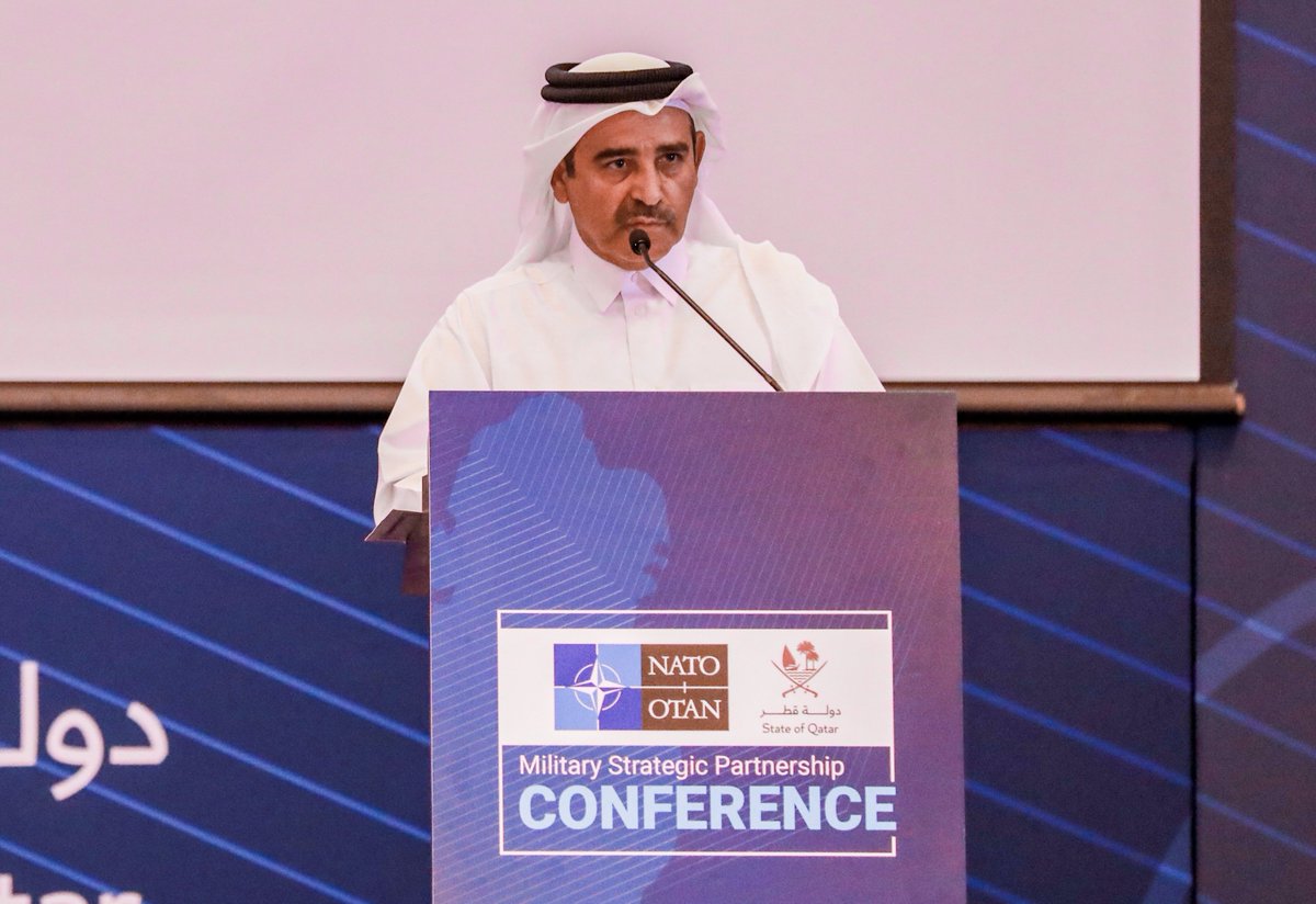 SHAPE_NATO's tweet photo. Did you know that the State of Qatar is the first GCC country, and only the second Arab country, to host the Military Strategic Partnership Conference? #mspc23 is the largest gathering for #NATO NATO partners.
#StrongerTogether @MofaQatar_AR https://t.co/OP22sYQiYq