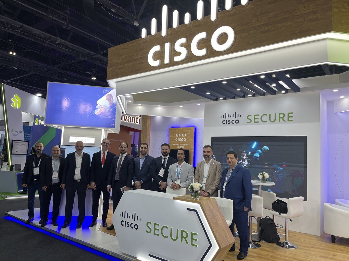 ciscomiddleeast's tweet photo. It is day 1 in #GISECglobal! Visit us on Stand B85 in Hall 6 in Dubai World Trade Centre, March 14-16 to see how we can help you stay secure with #ZeroTrust with Duo Security, Secure Connectivity with #SASE, Network Security, #XDR, and Cisco Security Services.
#CiscoUAE https://t.co/dWWOaWhlqy