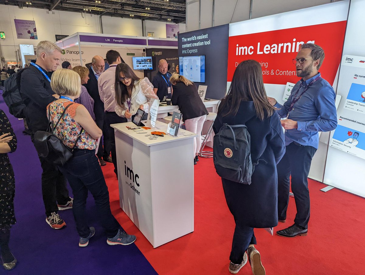 imc_learning's tweet image. Exhibition time! Meet us: 
@LI_Conference Zürich, 13 April: imclearning.net/3yw4zZI
•  @LearnTechUK, London, 03.-04 May: imclearning.net/3YHEamq
•  @atd, San Diego, 21-24 May: imclearning.net/3T8EmKh
•  @learntec_news, Karlsruhe, 23-25 May: im-c.com/de/learntec-20… #throwback