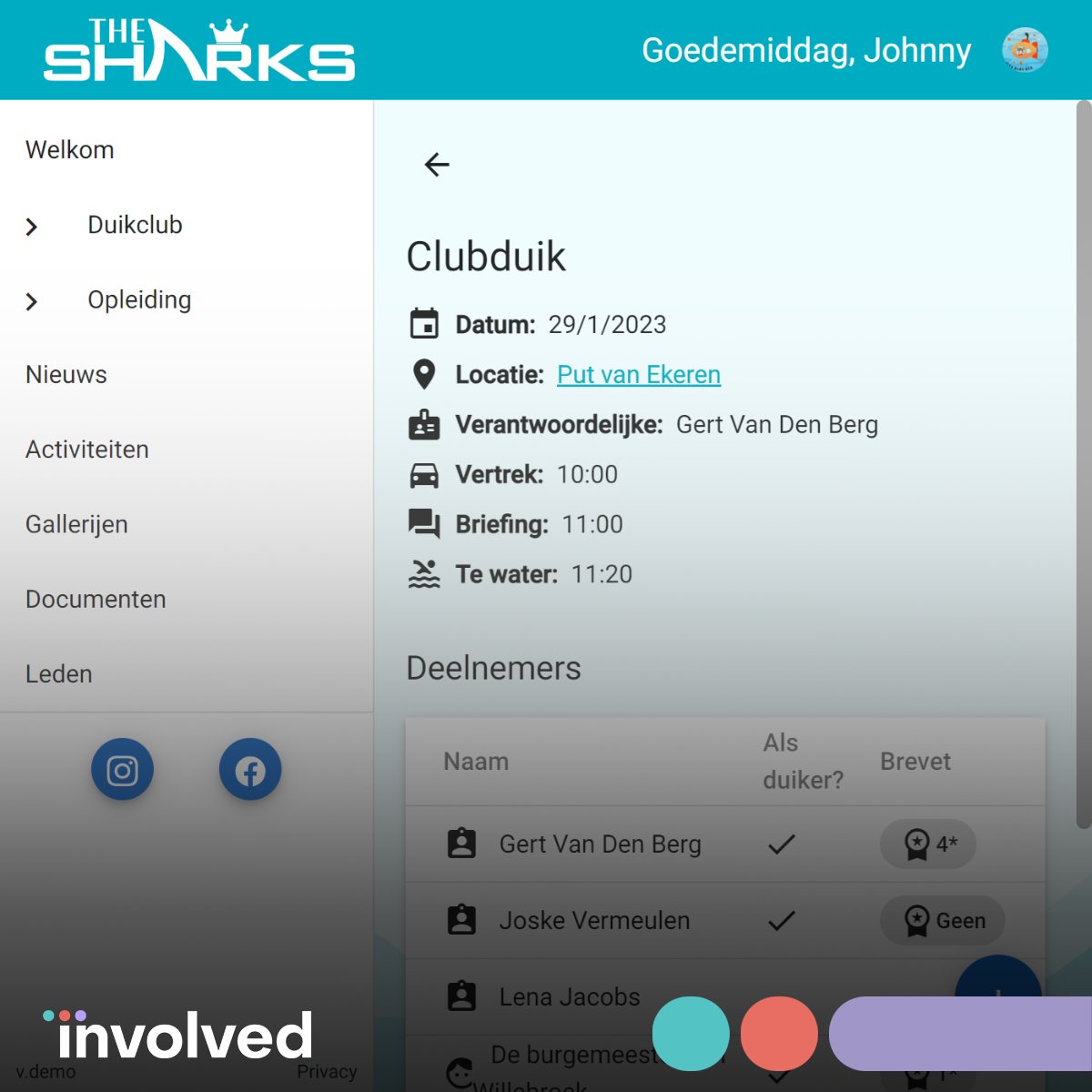 Vorig schooljaar ontwikkelde onze @kdghogeschool stagiaires Maxim Compeers en Joris Rombauts een leuke website voor duikclub The Sharks uit Willebroek. We zijn zeer fier dat hun werk ondertussen in productie werd genomen op thesharks.be 🎉