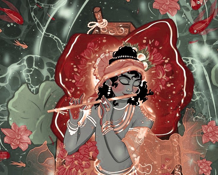 Krishvii_'s tweet photo. —"Krishn krishn krishn ratte aatma meri..."💌❤️‍🩹 https://t.co/zzFK5aQI9E