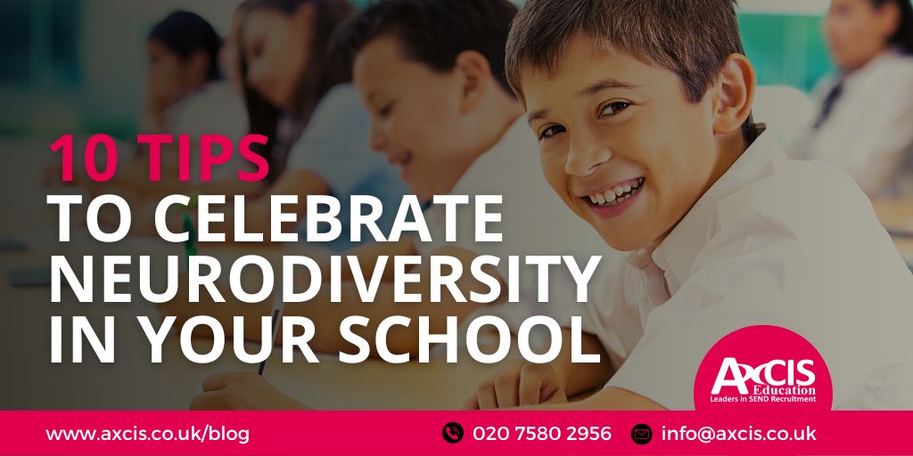 Some tips to celebrate neurodiversity in your school
axcis.co.uk/blog/articles/… 

#NeurodiversityCelebrationWeek #NeurodiversityWeek #NCW #ThisIsND #dyslexia #dyspraxia #adhd #autism #SEND #edutwitter #supplystaff #supplyteacher #teachingassistant