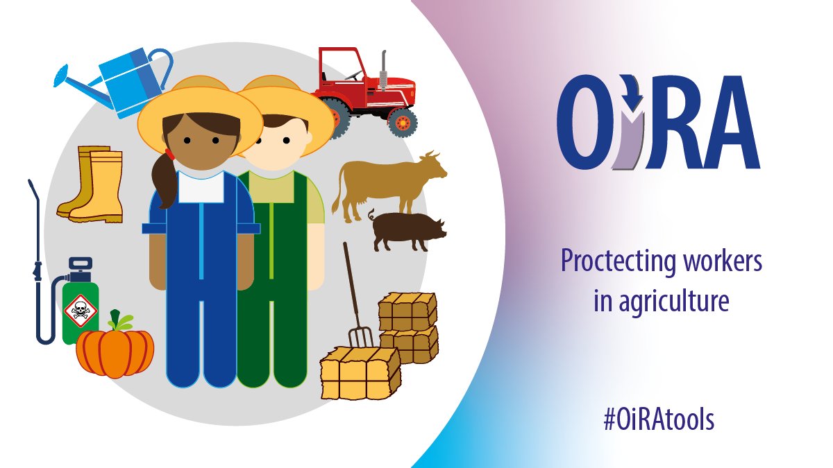 EU_OSHA's tweet photo. 👩‍🌾⚠️👨‍🌾 Machinery accidents, pesticide exposure #Agriculture is among the most dangerous job sectors in Europe.
EU businesses in the sector can now rely on 12 Online interactive Risk Assessment #OiRAtools to access the work-related risks.

👉Learn more: https://t.co/40EbaCLThq https://t.co/qwCbC6zZpX