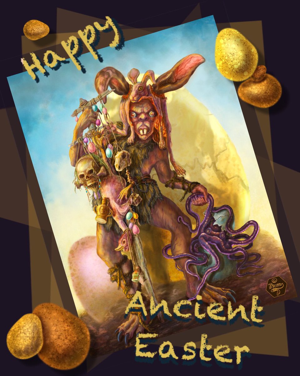 Dagmar_R_RITTER's tweet image. Happy Ancient #Easter ( #DigitalPainting by Dagmar Renée RITTER) #Eastercard #ProfessionalArtist #illustration #art
