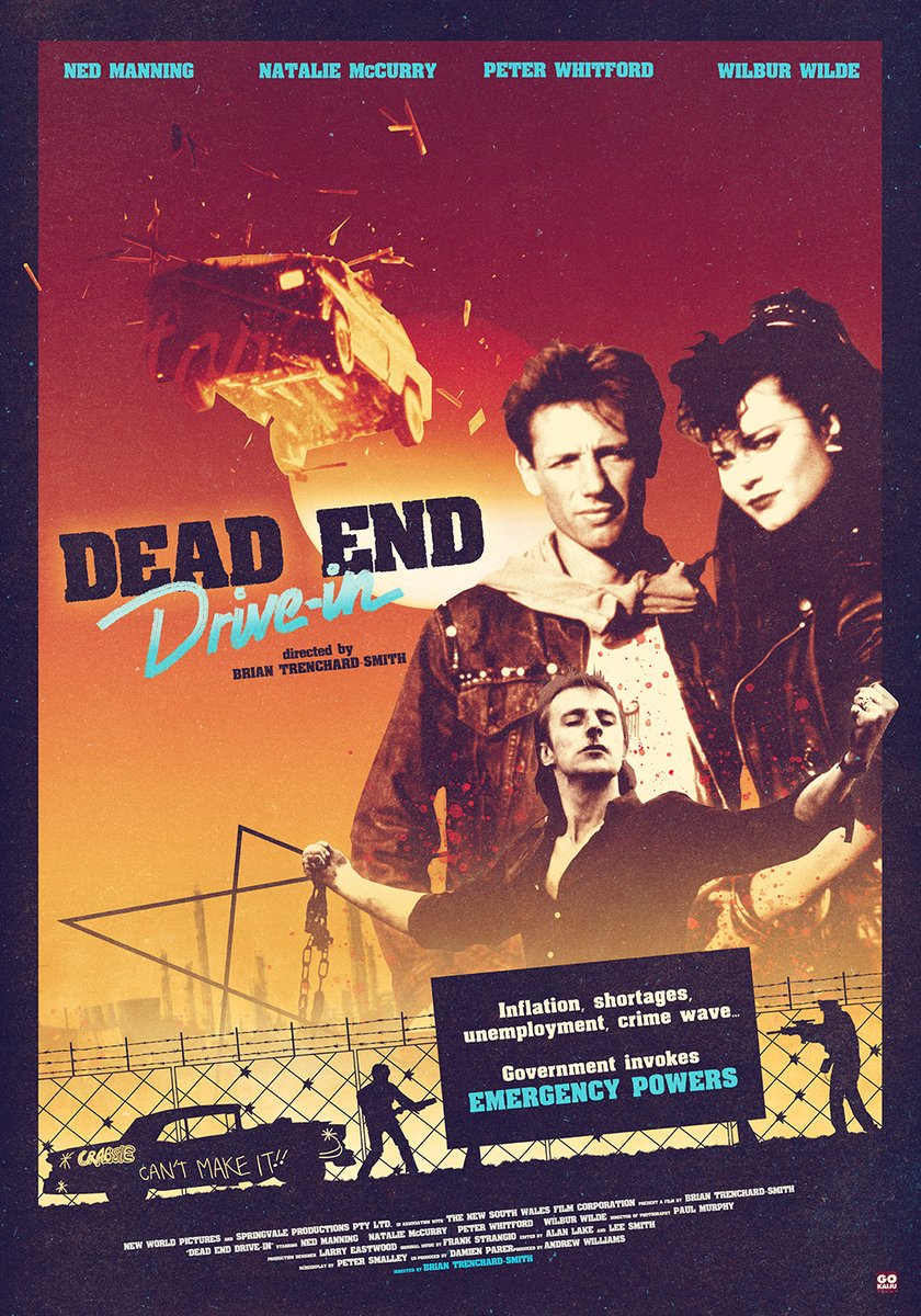 Gokaiju's tweet image. This is my last cover for @ExtralucidF for the movie #DeadEndDriveIn directed by #BrianTrenchardSmith
