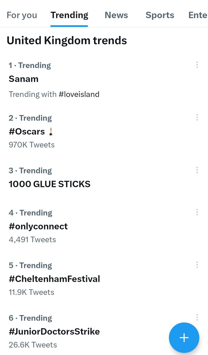 The fact that 1000 GLUE STICKS is trending 3rd in the UK says it all. Thanks @twinklresources for trying to keep us going.
 @NEUnion
@RishiSunak
#PayUp #BudgetDay #StrikeAction #TeacherStrike #SaveOurSchools