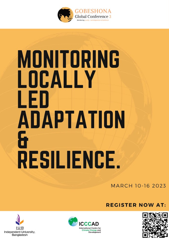 aung_mayt's tweet photo. Interested in metrics? Join an exciting panel of practioners who have developed metrics for locally led adaptation @Gobeshona 9-10:30am GMT March 16th. #LocallyLedAdaptation #ClimateAction #Metrics #gobeshona 
Zoom link here: https://t.co/Y73YqG2Z5r
@anneschulthess @Helen_OC74 https://t.co/MwTRgKHd8J