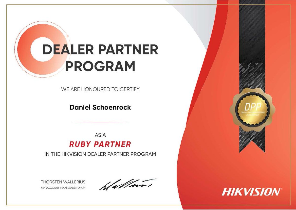 Now we are also an official HIKVISION partner. We are looking forward to a successful cooperation.

#hikvision #rdsdata #AccessControl #videointercom #videosurveillance #security #oererkenschwick