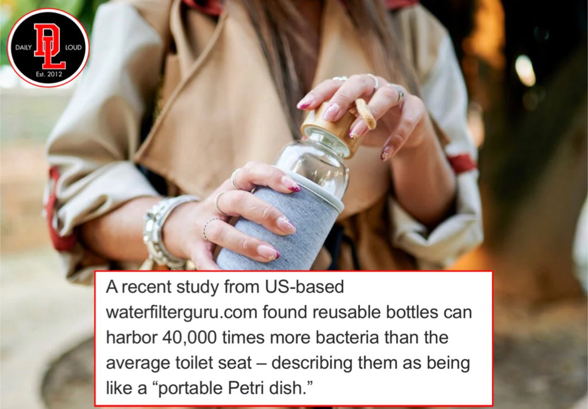 Daily Loud on Twitter "New study reveals that reusable water bottles