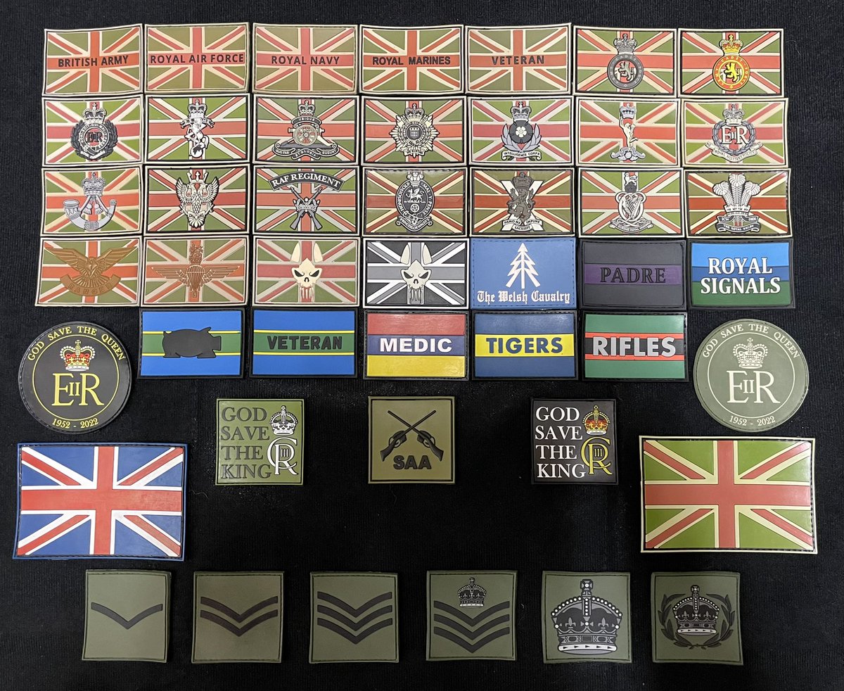 All these patches are available to order. Click the link below to order.

linktr.ee/TacticalJacksUK

#tactical #tacticalgear #tacticalpatches #tacticalpatch #britisharmy #royalnavy #royalmarines #royalairforce #godsavethequeen #godsavetheking #army #navy #airforce #veteran #patch