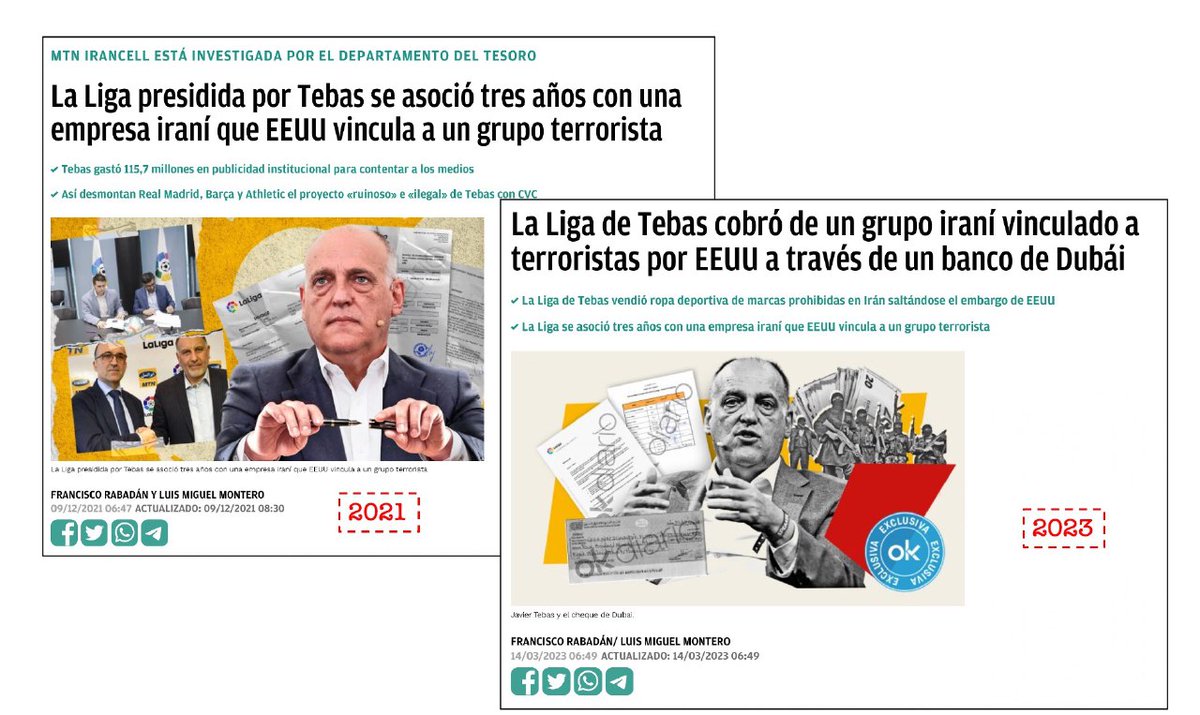 La "EXCLUSINDA" de <a href="/okdiario/">okdiario.com</a>  de hoy es la misma FAKENEWS  que publicaron hace dos años. Hay que trabajar más <a href="/pacorabadan/">Paco Rabadán</a>, si no el "financiador" os va a retirar los publireportajes.😏
FAKENEWS y todo legal
Saludos.