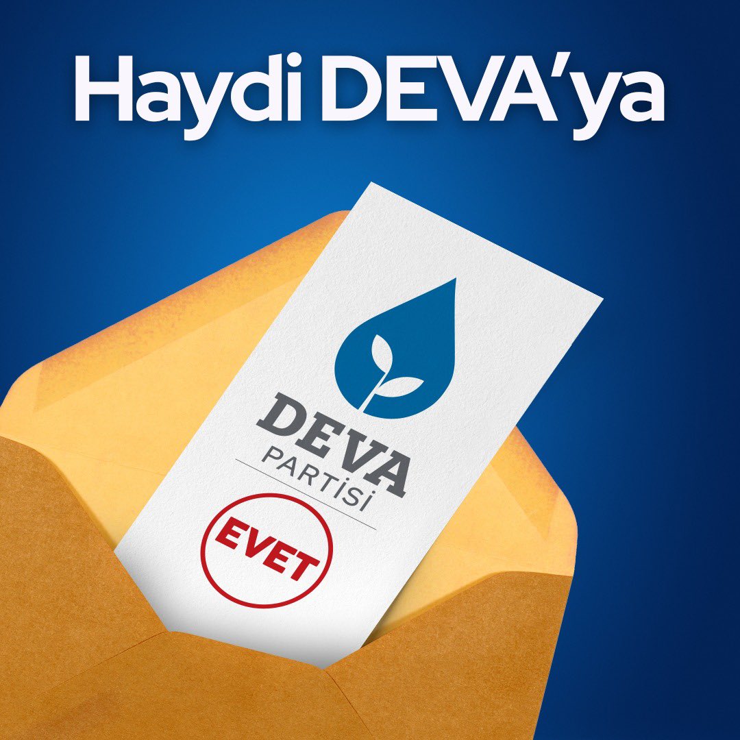 DEVA Partisi’nde ilk seçim heyecanını yaşıyoruz. 

Milletvekili aday adayı başvuruları başladı. 

basvuru.devapartisi.org.tr

#DamgaDamlaya